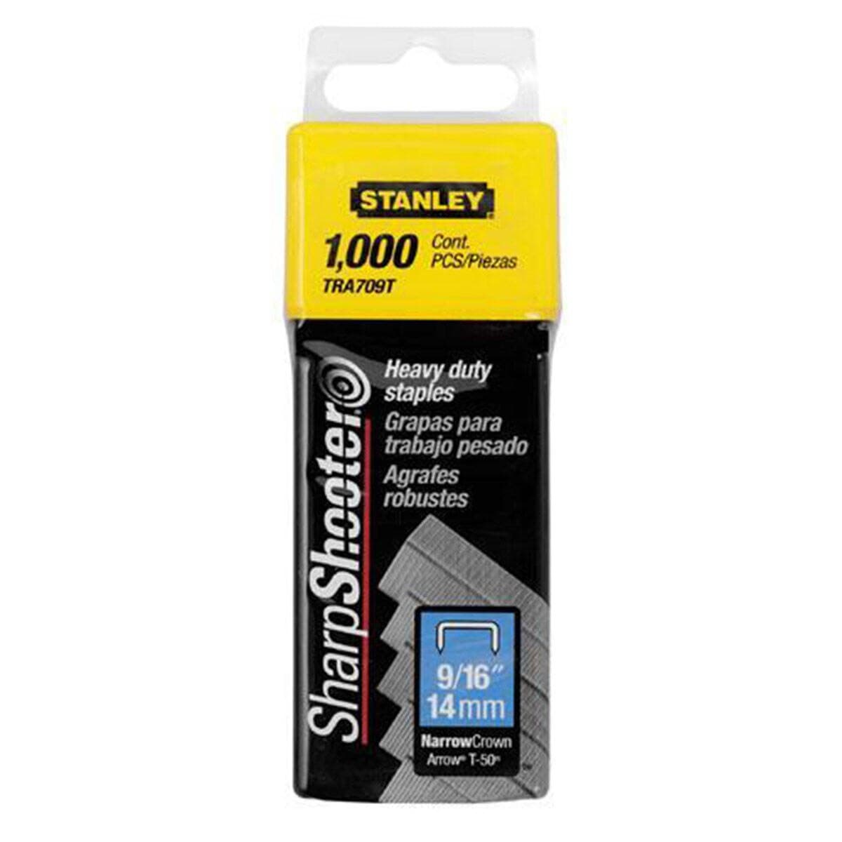 Stanley 1-TRA709T Heavy-Duty Staples 14mm (Pack of 1000) 1-TRA709T