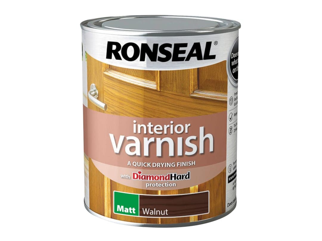 Ronseal Interior Varnish Quick Dry Matt Walnut 750ml 39426