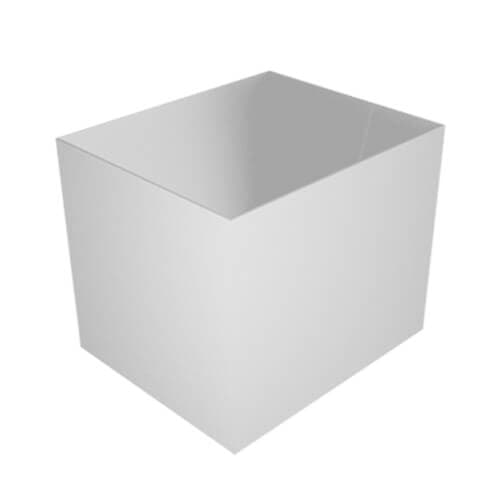 Aluminium Round Swaged Juno Hopper - 76mm PPC Finish