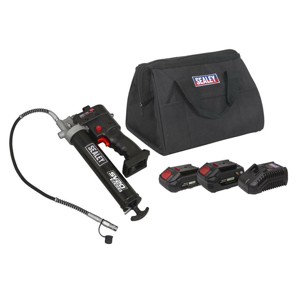 Sealey CP20VGRGKIT 20V Sv20 Series Grease Gun Kit - 2 Batteries