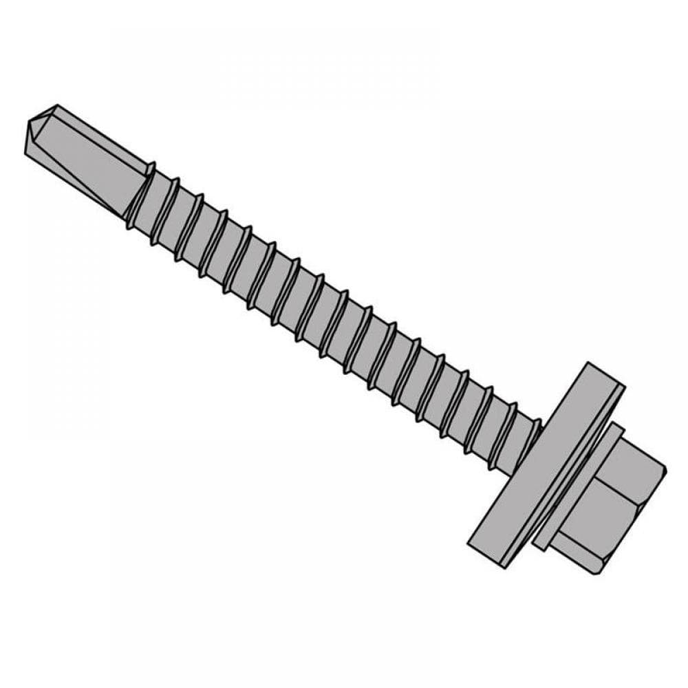Forgefix TFHW16SD5545L Techfast Roofing Sheet To Steel Hex Screw & Washer No.3 Tip 5.5 X 45Mm Box 100