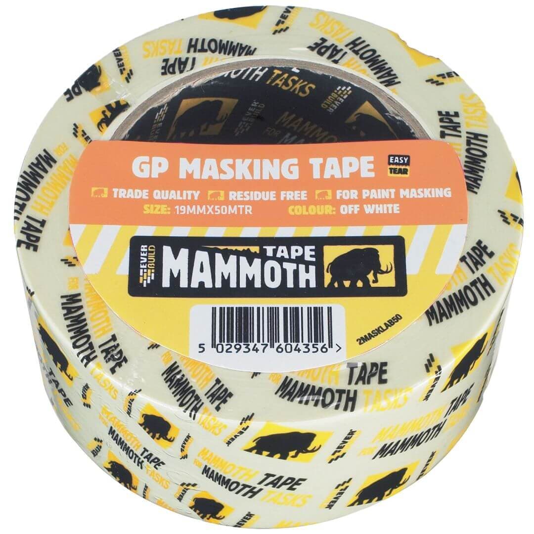 Everbuild Retail/Labelled Mask Tape 19Mm 50Mtr