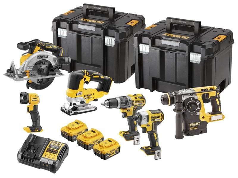 Dewalt DCK690P3T-GB Dck690P3T Xr Brushless 6 Piece Kit 18V 3 X 5.0Ah Li-Ion