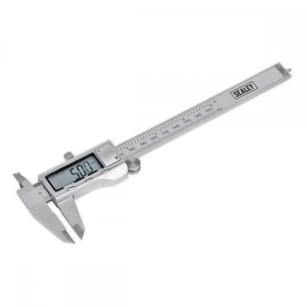 Sealey AK9621EV Digital Vernier Caliper 0-150Mm(0-6in) Stainless Steel