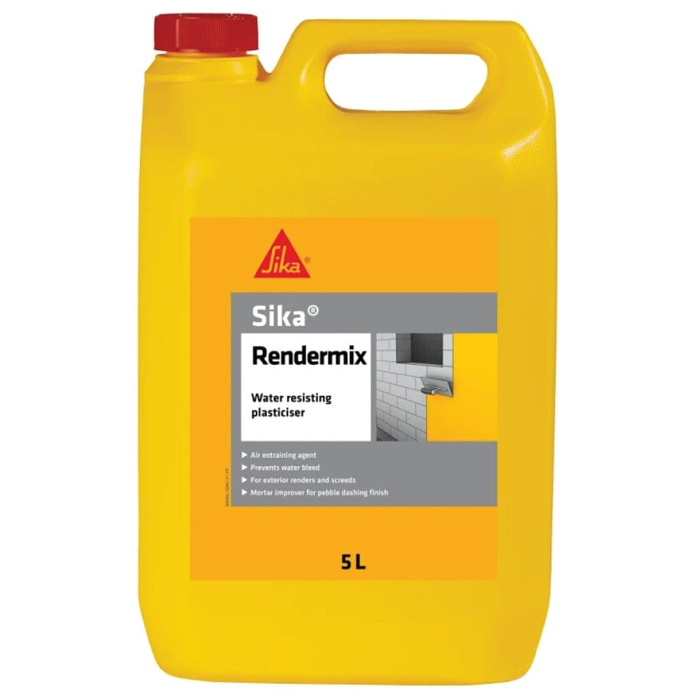 Sika RenderMix Water Resisting Plasticiser - 5L (Box of 4)