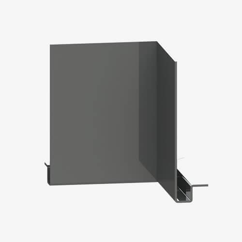 Aluminium Fascia J Profile Internal 90 Degree Corner - 210mm x 2mm Anthracite Grey (7016 Matt)