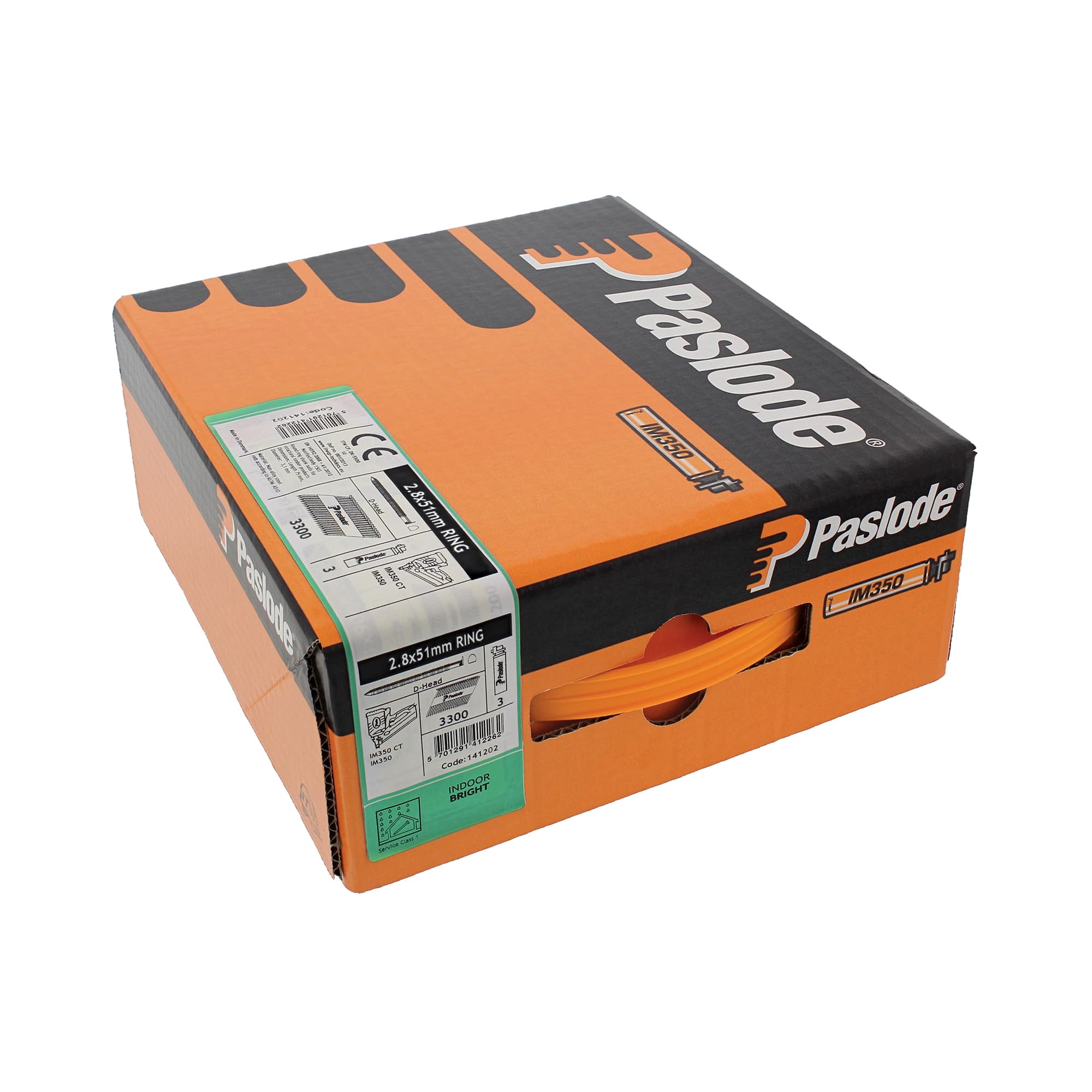 Paslode 141202 Nail & Fuel Pack 51 x 2.8mm Ring Bright