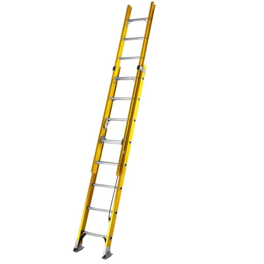 Werner 77525 Fibreglass Extension Ladder Alflo Trade Double 2.5m