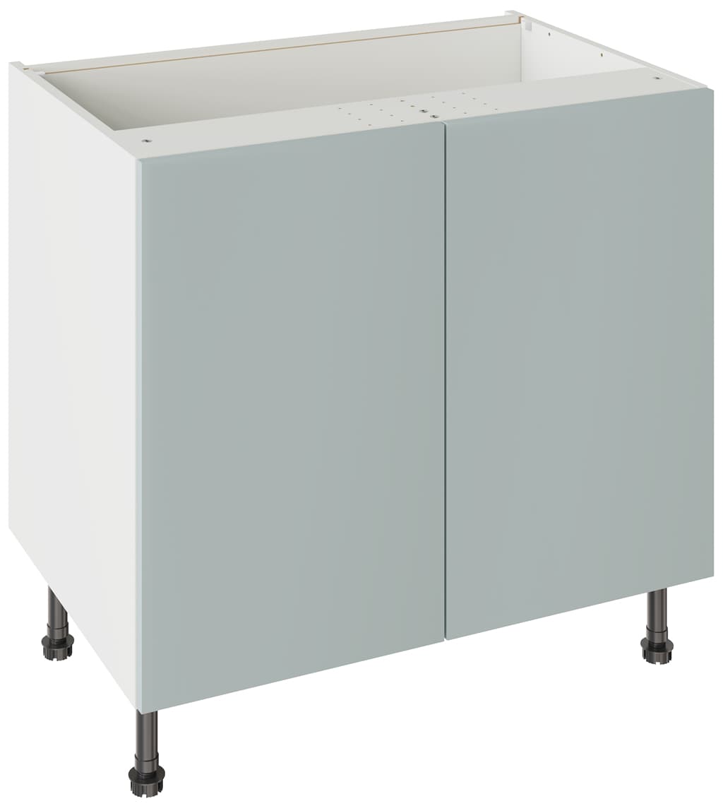 Flatpack 900 Base Kitchen Cabinet Slab Supermatt Aquamarine
