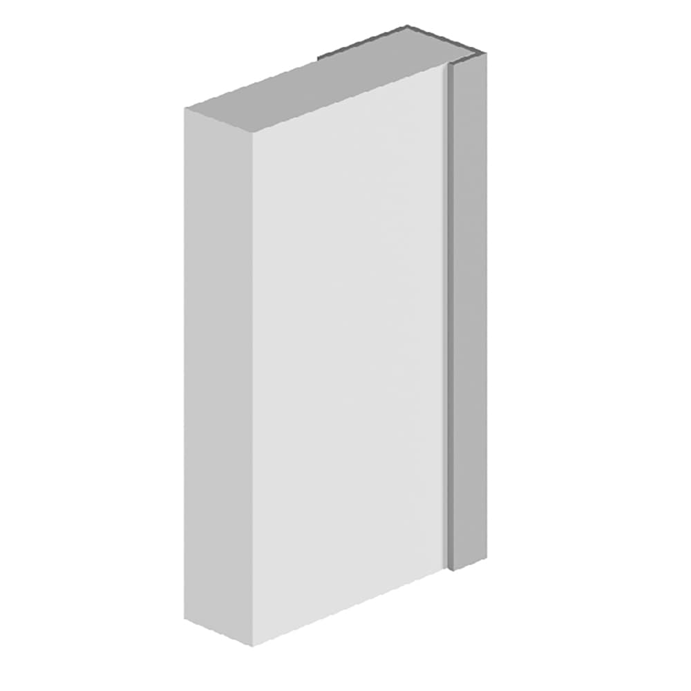 Multipanel Wall Panel Profile Type C - End Cap Profile Satin Anodised