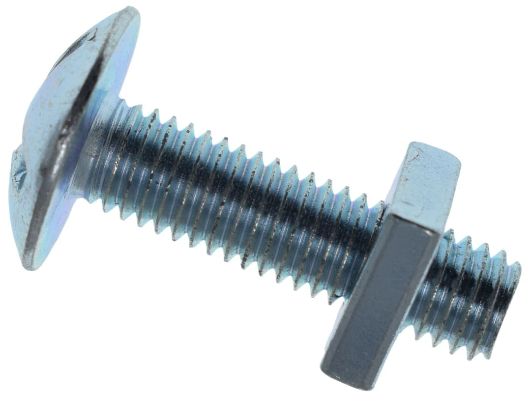 METALMATE® Roofing Bolt & Nut ZP M8 x 40mm (Box 25) MEMRBN0840