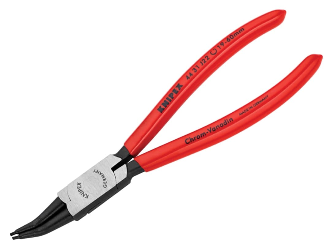 Knipex 44 31 J22 Circlip Pliers Internal 45° Bent Tip 19-60mm 44 31 J22