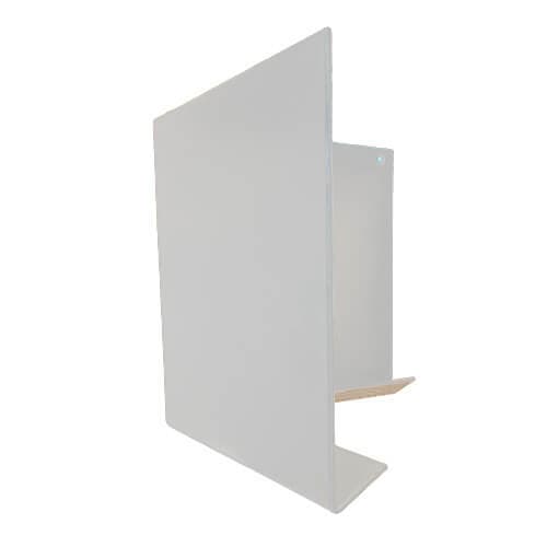 Aluminium Fascia V Profile External 90 Degree Corner - 300mm x 2mm White (9016 Matt)