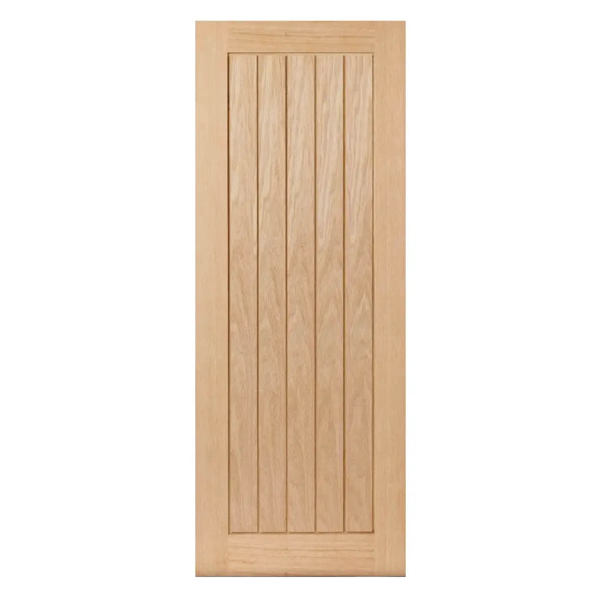 Thames Cottage Style Oak Internal Fire Door With Grooved Centre Panel - Unfinished - FD30 - 44 x 2040 x 926mm