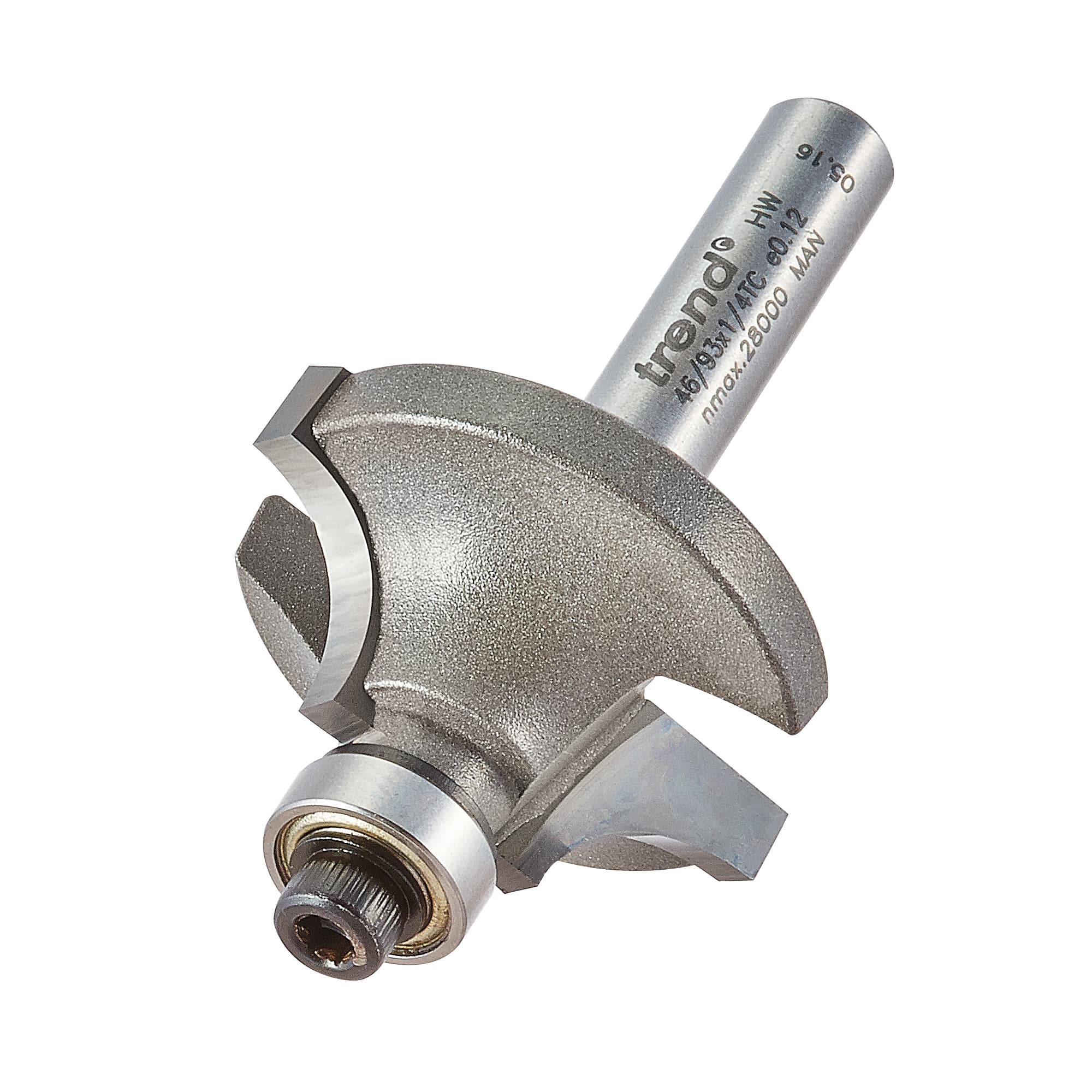 Trend Bearing Guided Ovolo Cutter 7.9Mm Radius Pk 1 46/93X1/4TC