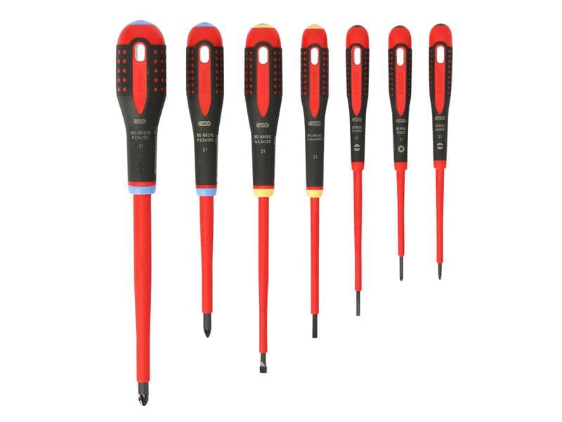 Bahco BE-9888S Be-9888S Ergo™ Vde Insulated Screwdriver Set 7 Piece