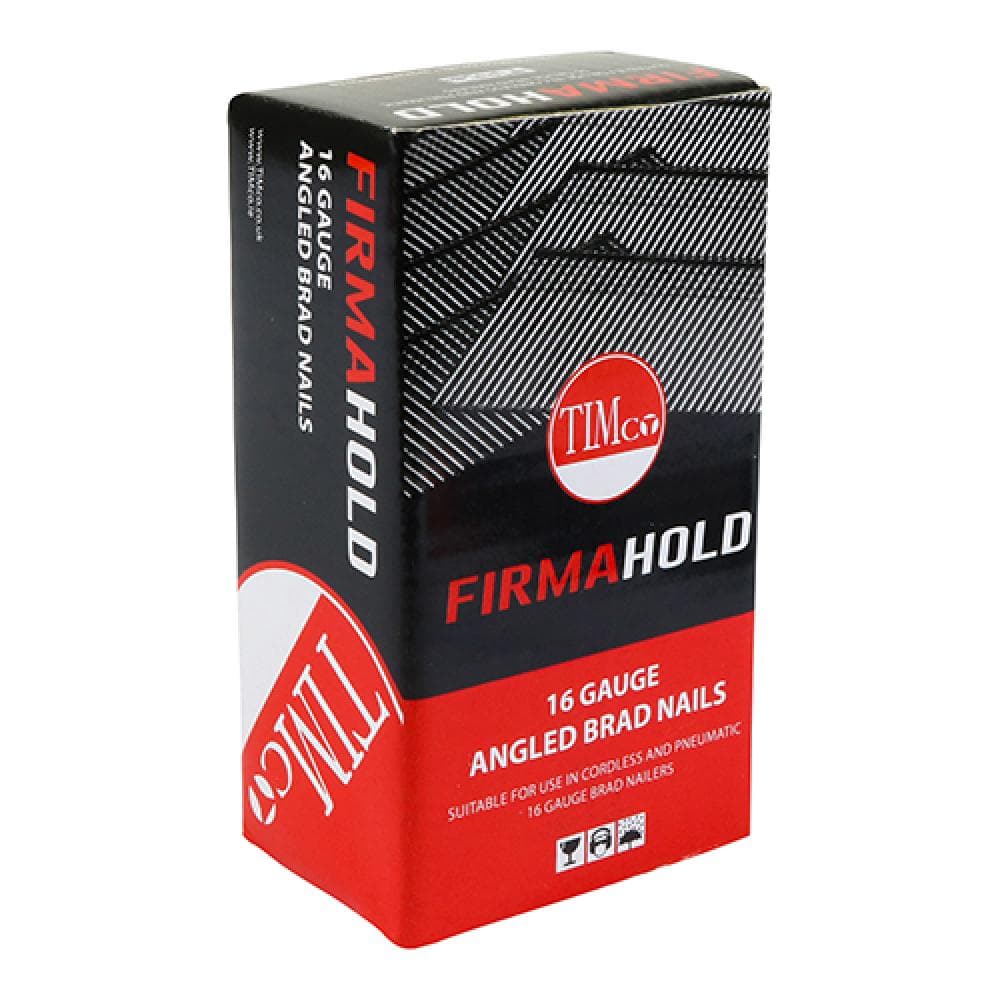 Timco ABG1645 Firmahold Collated Brad Nails - 16 Gauge - Angled - Galvanised 16G X 45