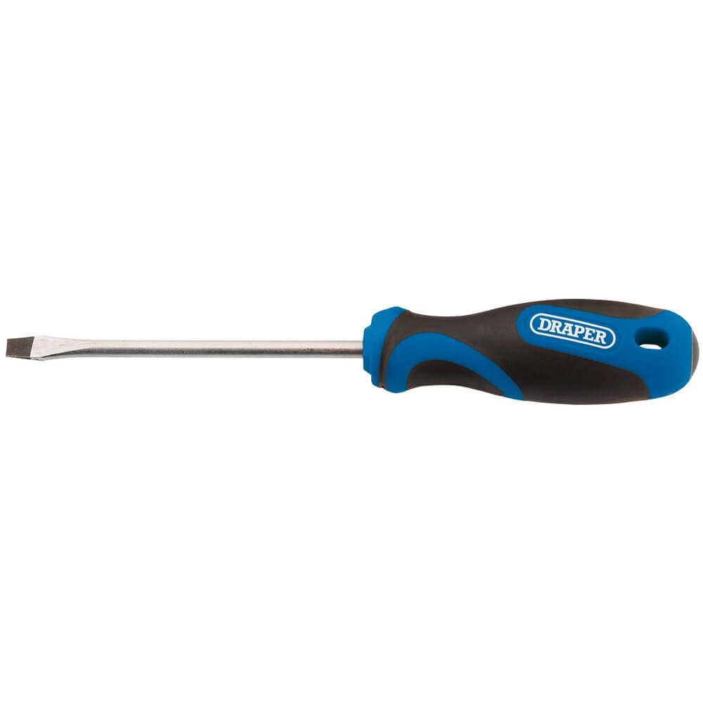 Draper 48922 Soft Grip Plain Slot Screwdriver 5.0 X 100Mm each