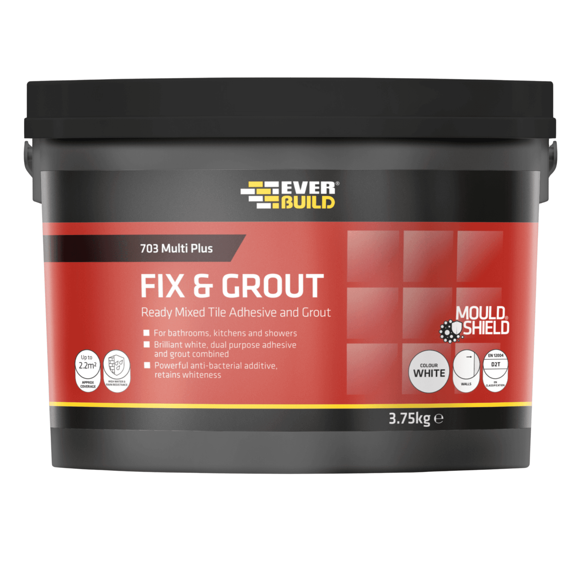 Everbuild 703 Fix and Grout Ready Mixed Tile Adhesive 3.75 KG
