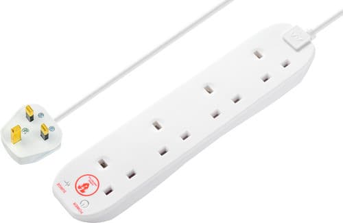 4 Skt 4M 13A Srg Ext Lead White SRG44N-MP
