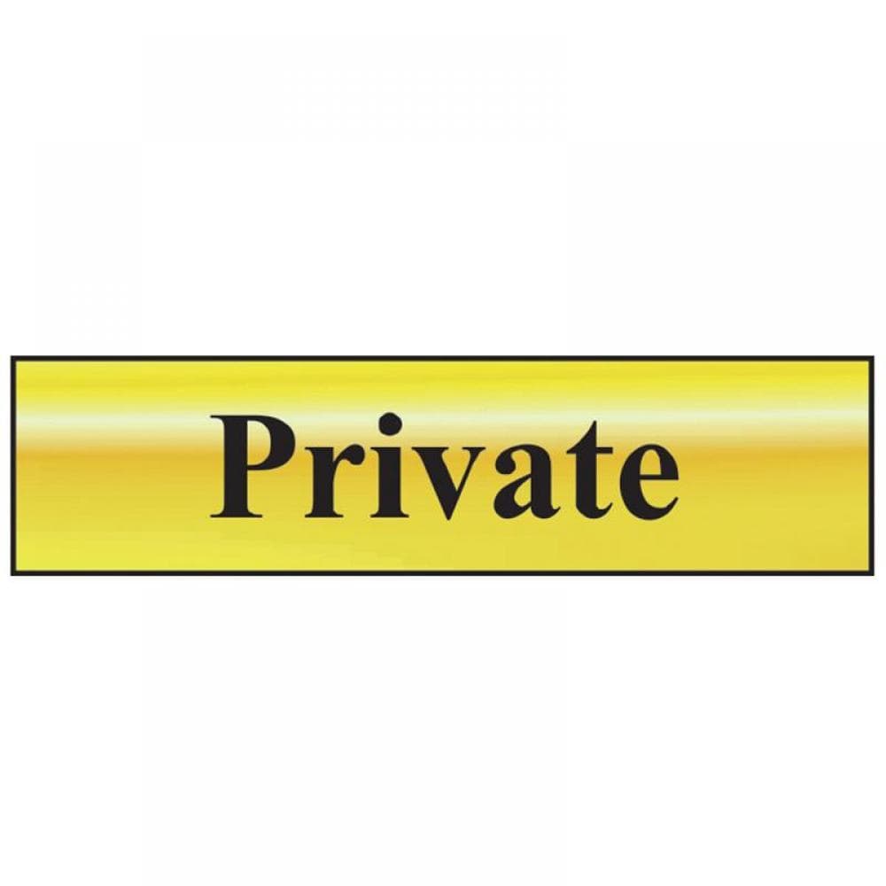 Scan 6012 Private - Polished Brass Effect 200 X 50Mm
