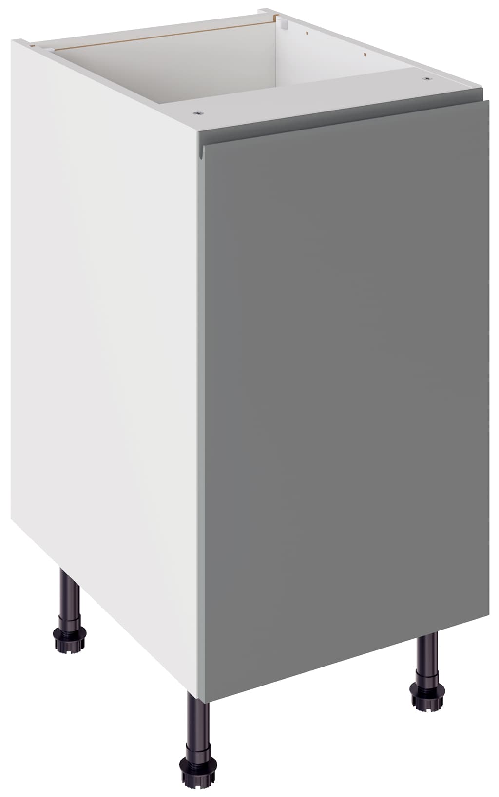 Flatpack 450 Base Kitchen Cabinet J-Pull Ultra Matt Sage Green