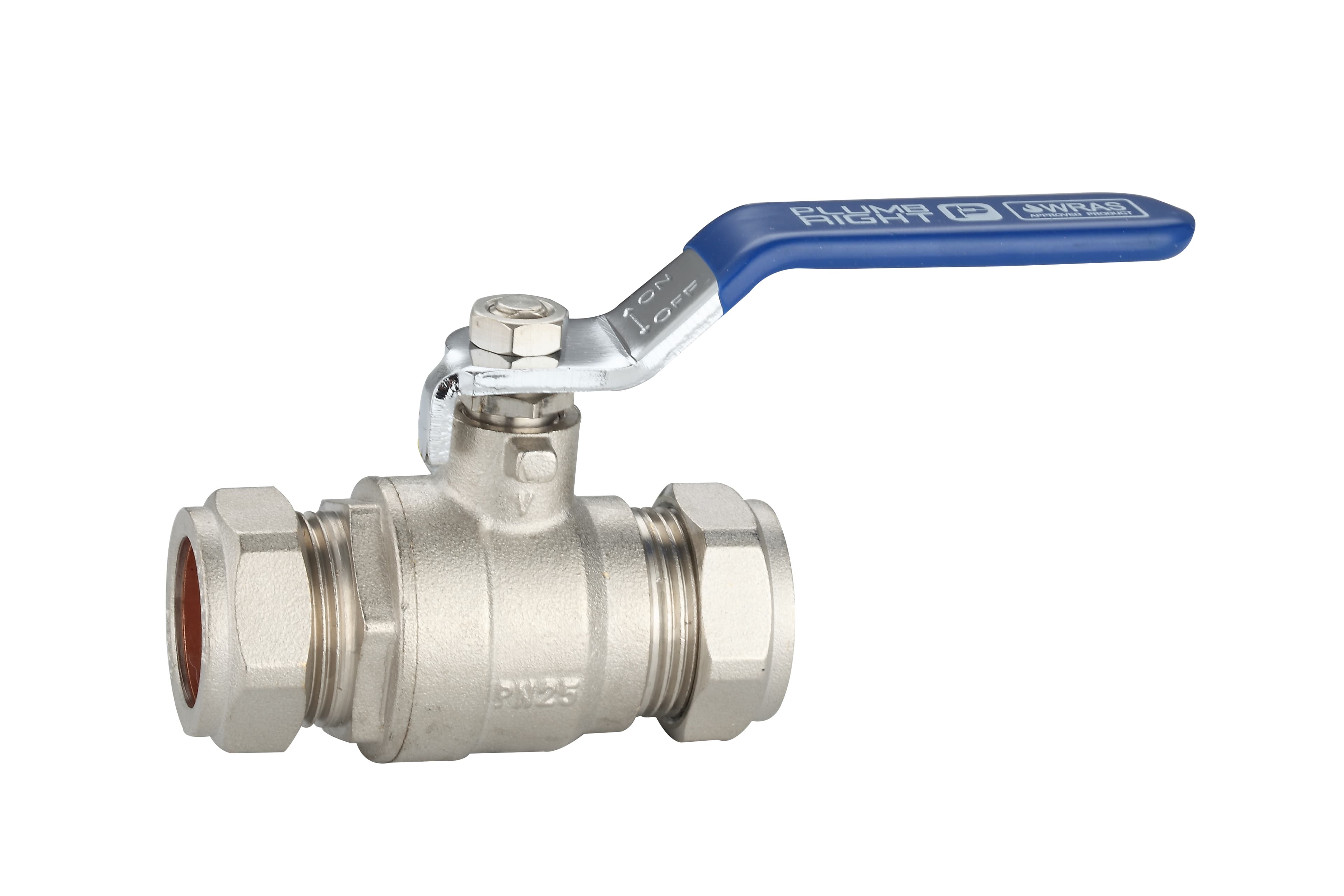 Blue Handle Lever Ball Valve - 22mm