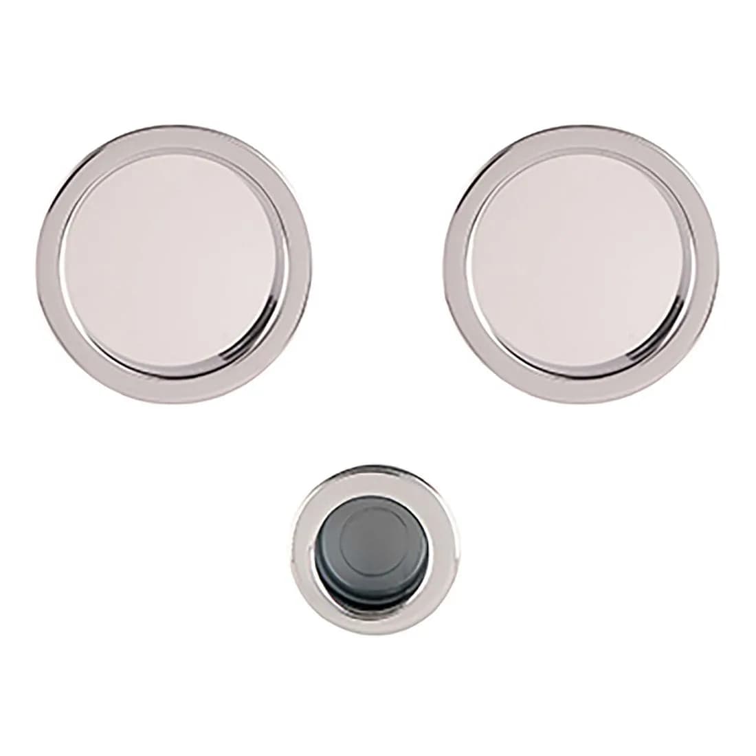 Sliding Door Passage Set Polished S/Steel