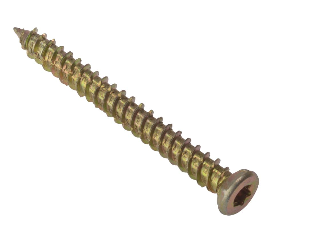 ForgeFix Concrete Frame Screw TORX® Compatible High-Low Thread ZYP 7.5 x 102mm Bag 10 10CFS102