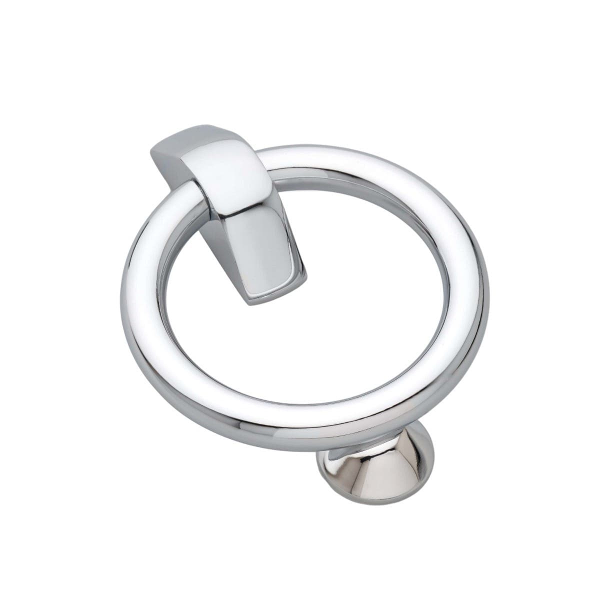 Ring Door Knocker - Polished Chrome - 110 x 143mm - Hardware Solutions
