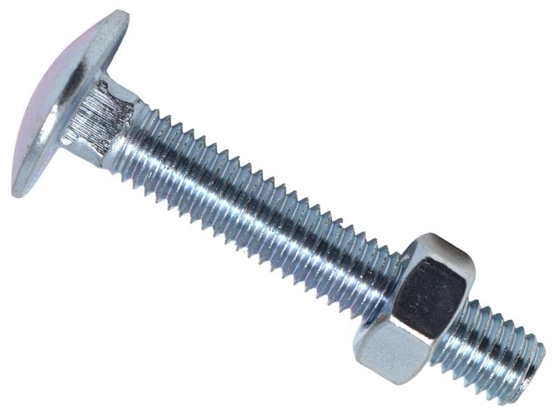 Metalmate® MEMCSX0850 Cup Square Hex Bolt & Nut Zp M8 X 50Mm Box 25