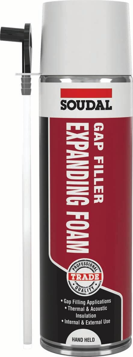 Soudal Gap Filler Expanding Foam - Hand Held Champagne 500Ml 131553