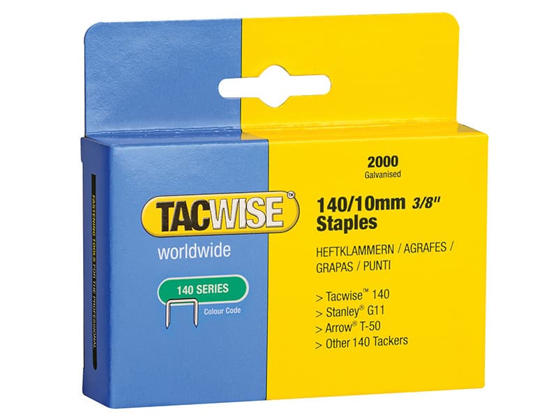 Tacwise 0347 140 Heavy-Duty Staples 10Mm (Type T50 G) (Pack 2000)