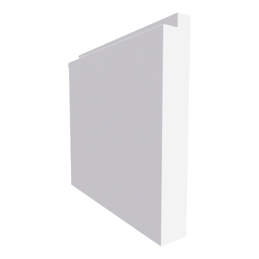 BuildingMaterials.co.uk Single Step MDF Skirting Board White Primed 4200mm x 195mm x 18mm