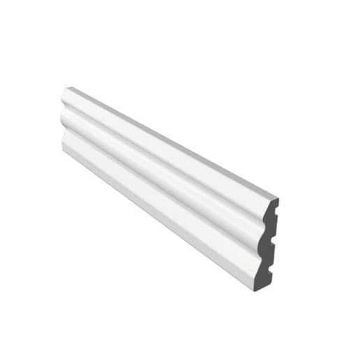 Ogee Skirting Board - 70mm x 5300mm x 18mm White