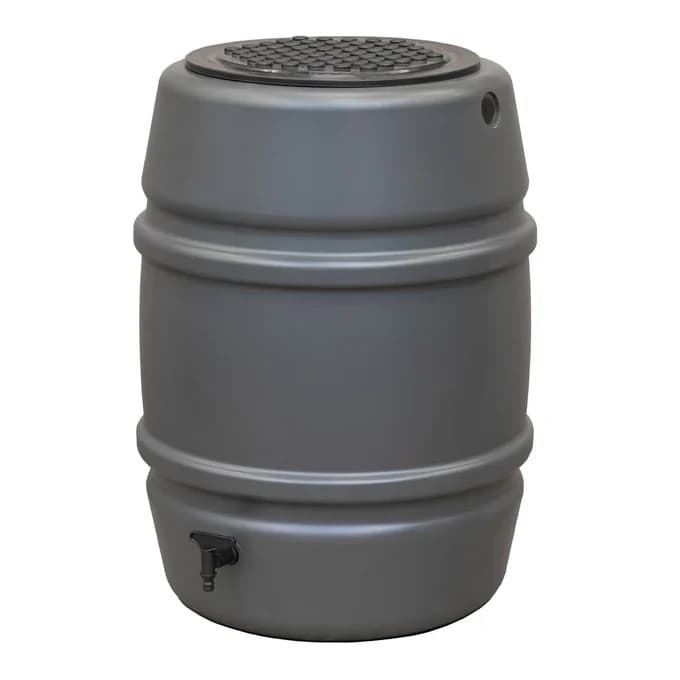 Medium 168L Grey Standard Water Butt Barrel Only Straights Manufacturing