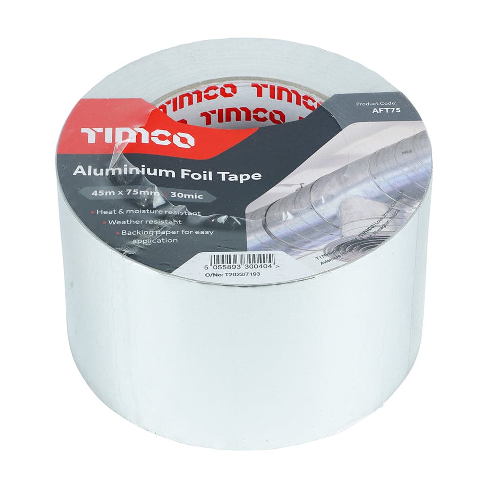 Aluminium Foil Tape - 45m x 75mm