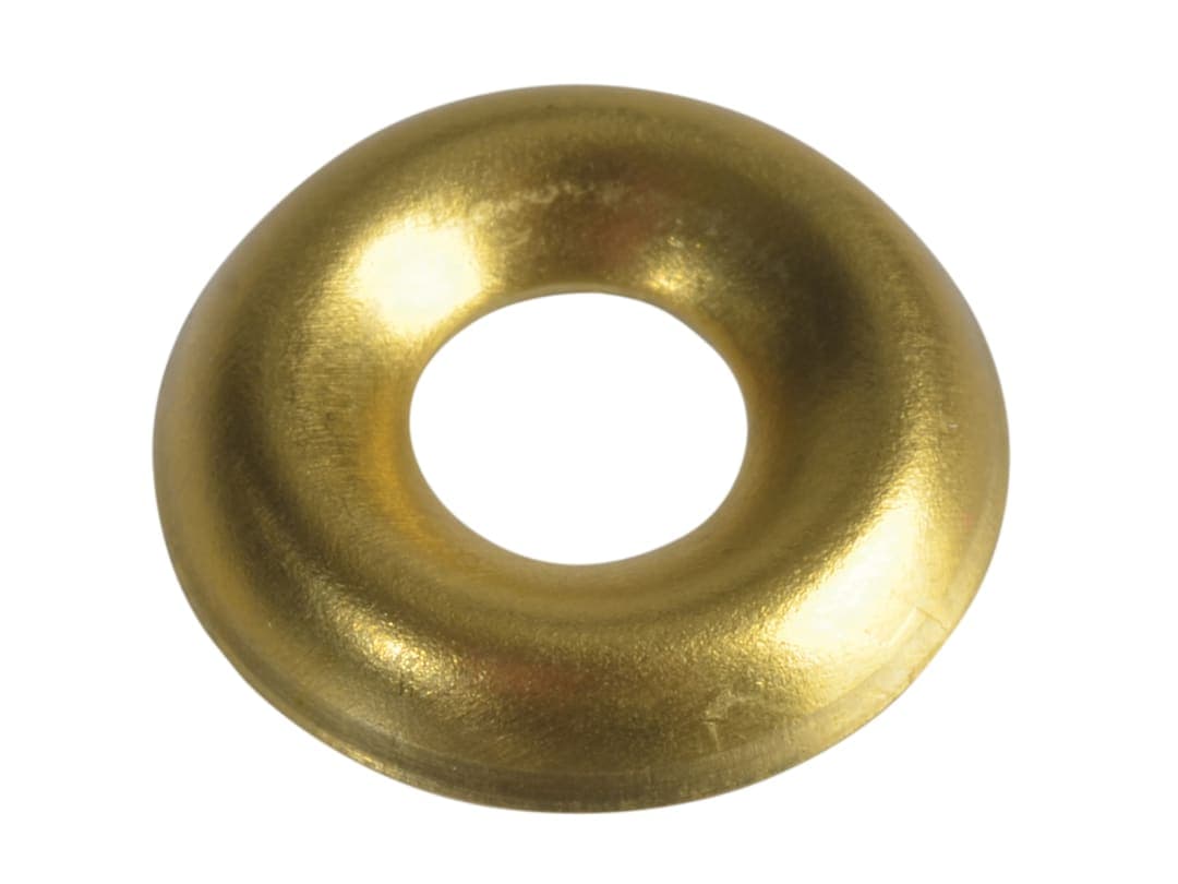 ForgeFix Screw Cup Washer Brass No.8 ForgePack 20 FPSCW8B