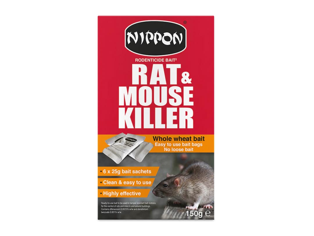 Vitax Nippon Rodenticide Wheat Bait 6 x 25g 5NRWW150