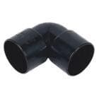 FloPlast Solvent Weld Waste Bend Knuckle - 90 Degree x 32mm Black