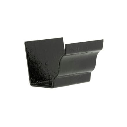 Cast Iron H16 Ogee Gutter Union - 125mm Black