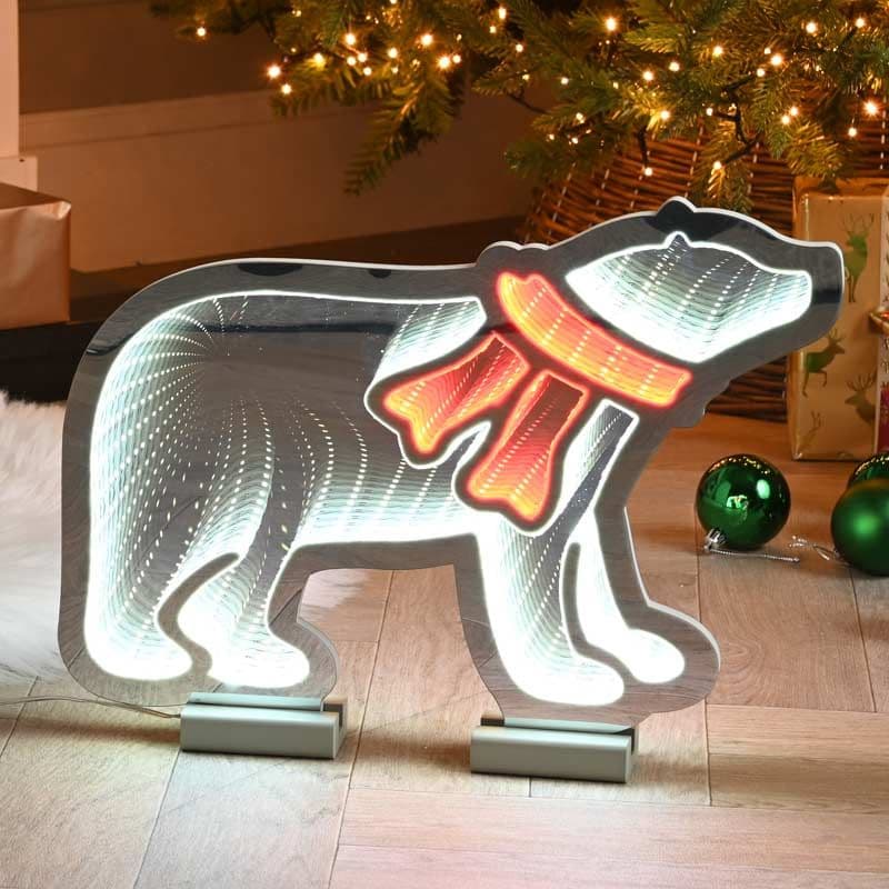 40cm Infinity LED Polar Bear