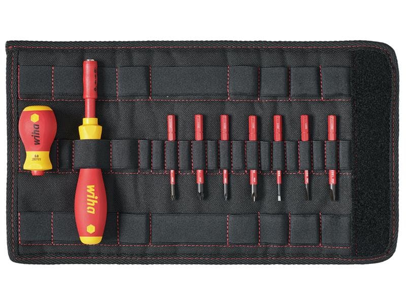 Wiha 41232 Softfinish® Electric Slimvario Screwdriver Set 10 Piece