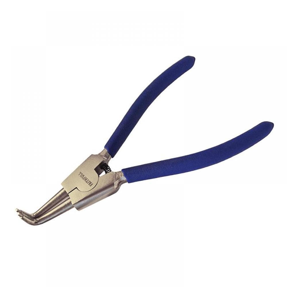 Faithfull Circlip Pliers Outside Bent Crv 180Mm (7In)