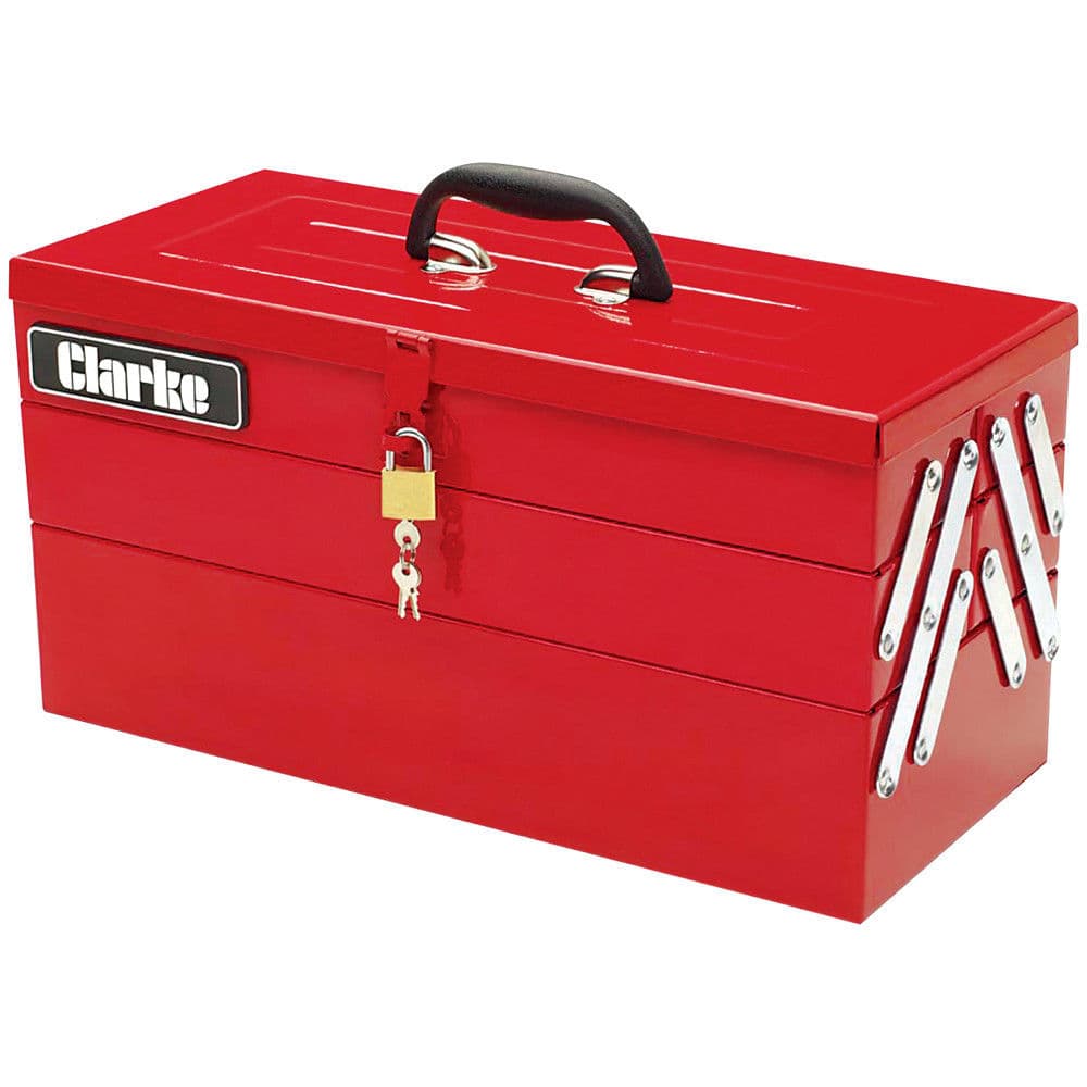 Clarke 1801641 Cht641 199 Piece Diy Tool Kit With Cantilever Tool Box