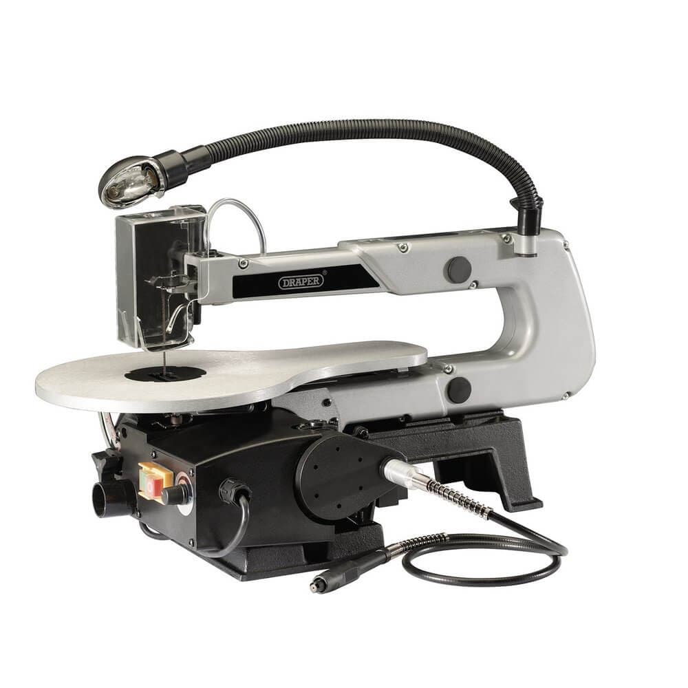 Draper 22791 Variable Speed Scroll Saw With Flexible Drive Shaft And Worklight 405Mm 90W each