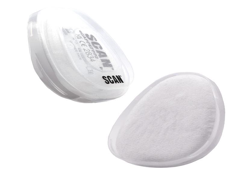 Scan N7501+PP7501 Twin Half Mask P2 Replacement Particle Filter Material (Pack Of 2)