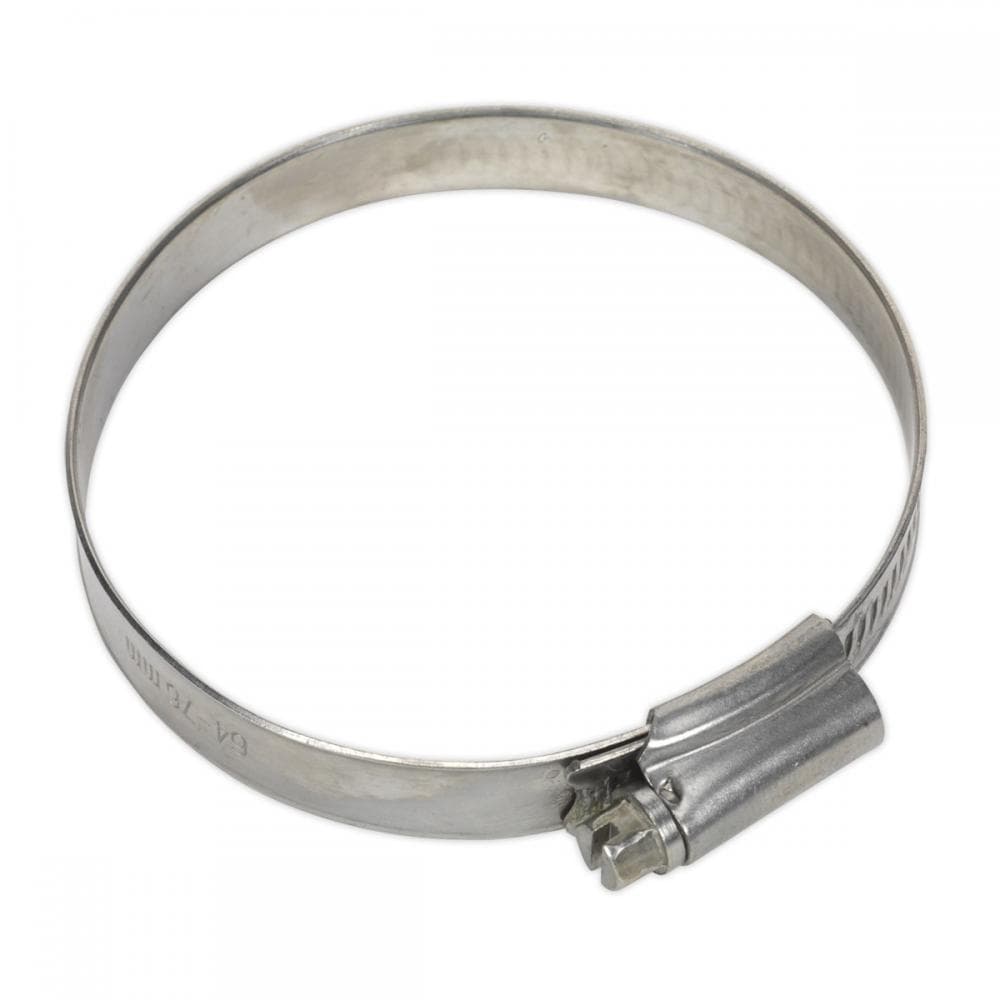 Sealey SHCSS3 Hose Clip Stainless Steel Ø64-76Mm Pack Of 10