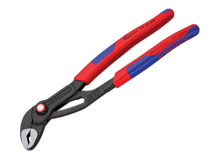 Knipex 87 22 250 SB Cobra® Quickset Water Pump Pliers Multi-Component 250Mm