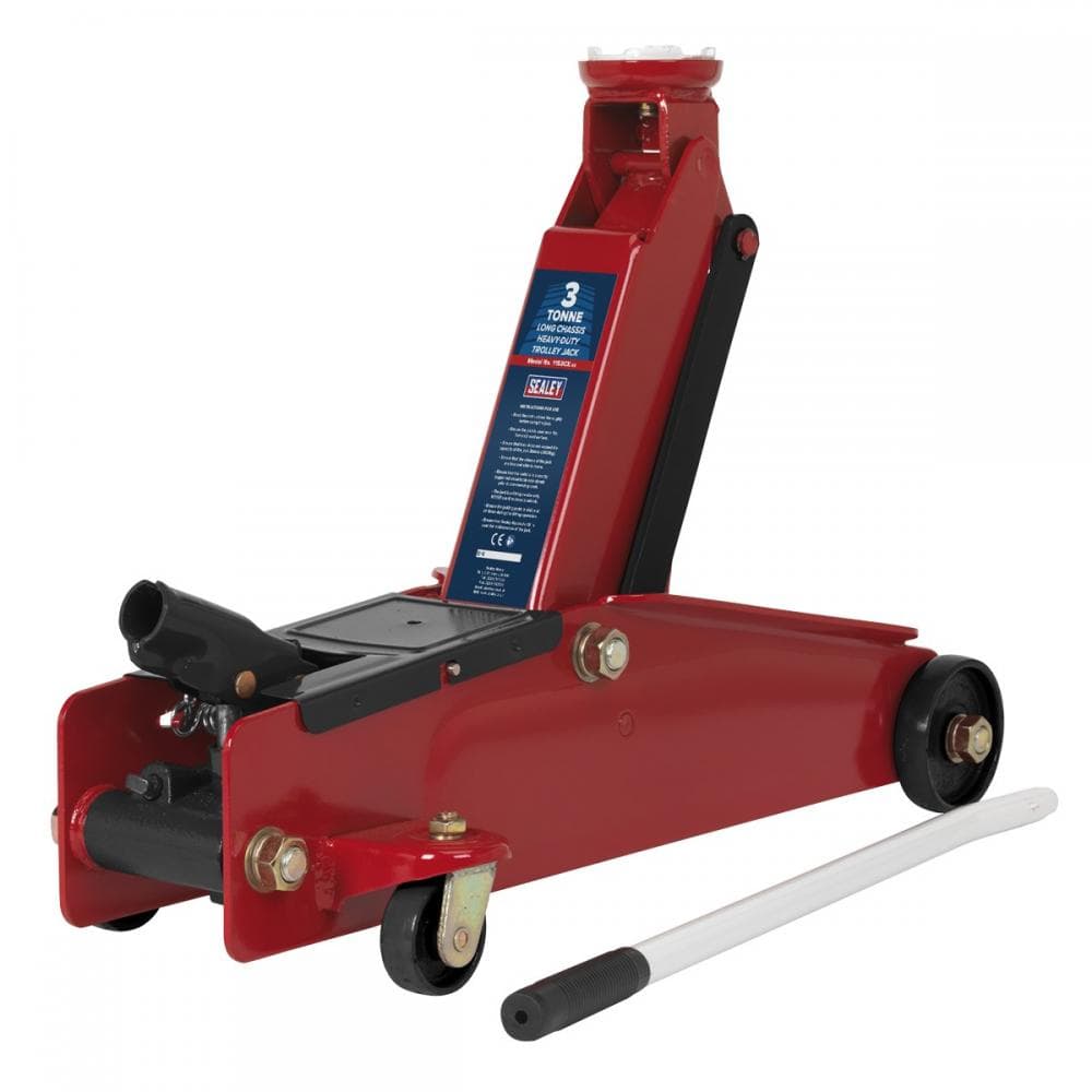 Sealey 1153CX Trolley Jack 3 Tonne Long Reach Heavy-Duty
